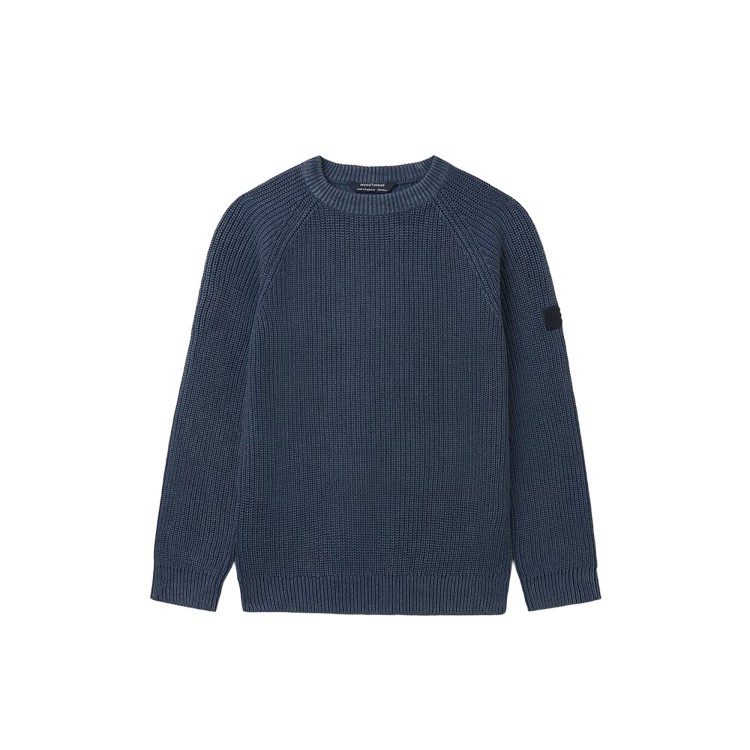 MAYORAL Maglione blu navy a coste bambino