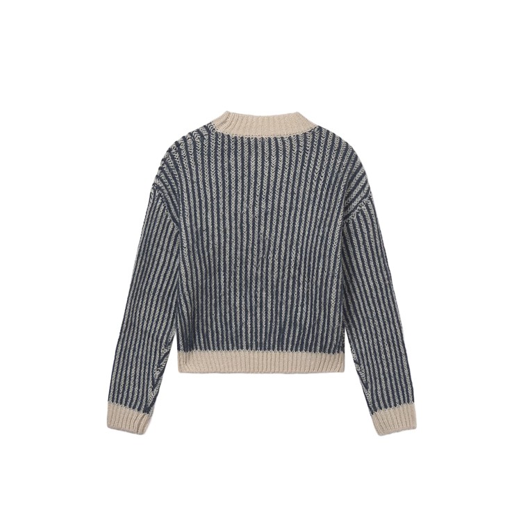 MAYORAL Maglione a righe petrolio bambina