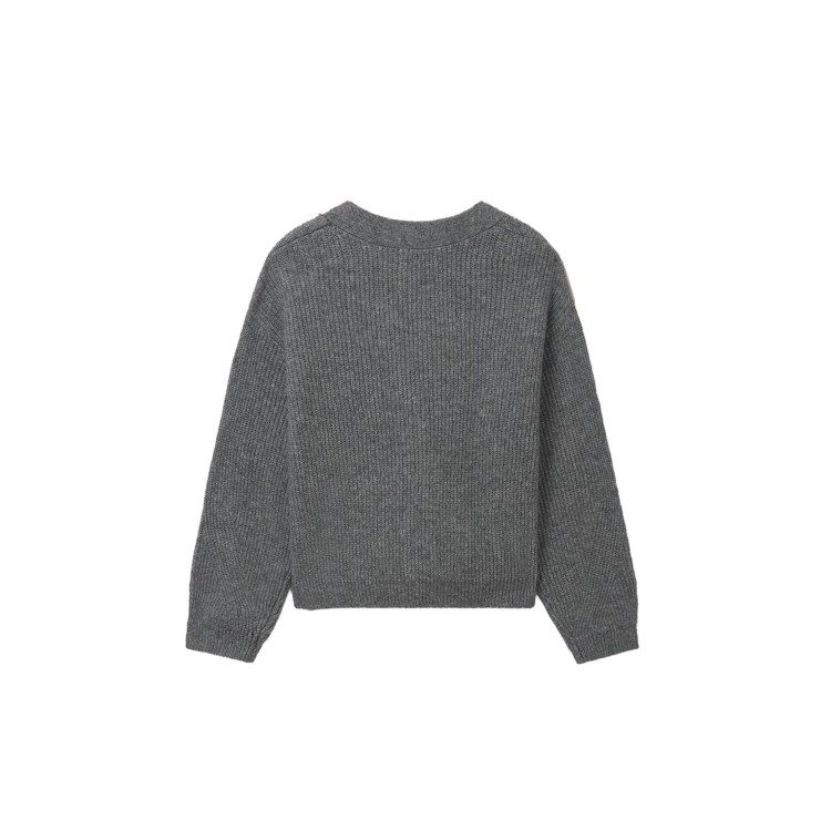 MAYORAL Cardigan grigio in maglia bambina