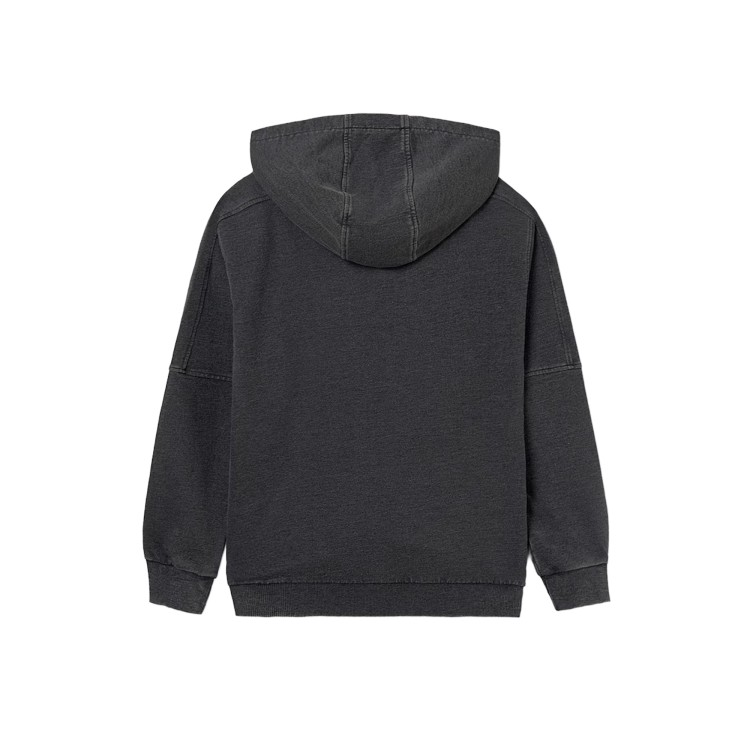 MAYORAL Felpa nero slavato con ricamo bambino