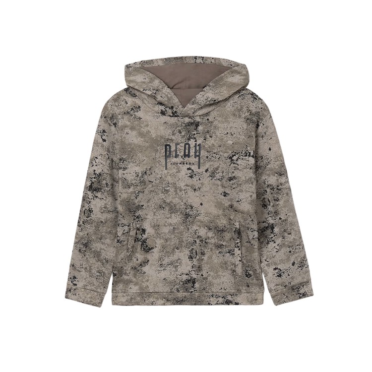 MAYORAL Felpa beige stampata con ricamo bambino