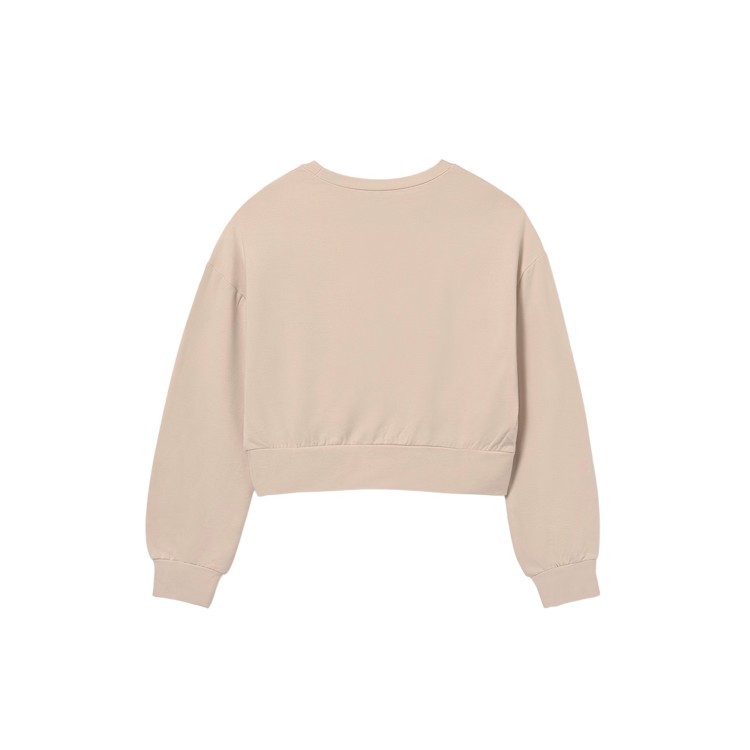 MAYORAL Felpa sabbia con dettaglio fiore bambina