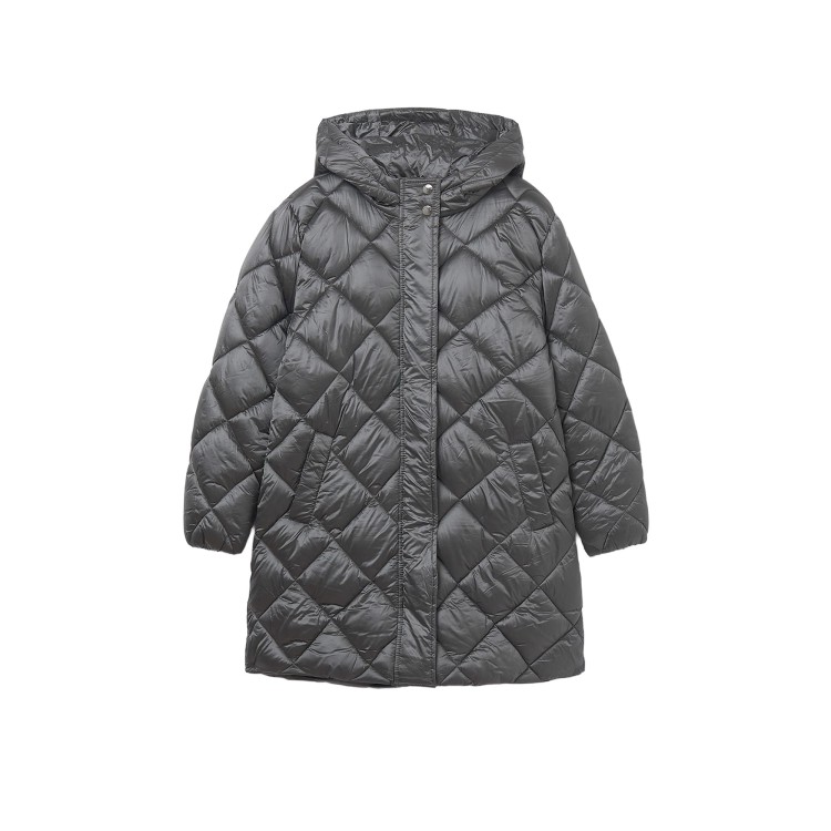 MAYORAL Giubbotto grigio lungo trapuntato bambina