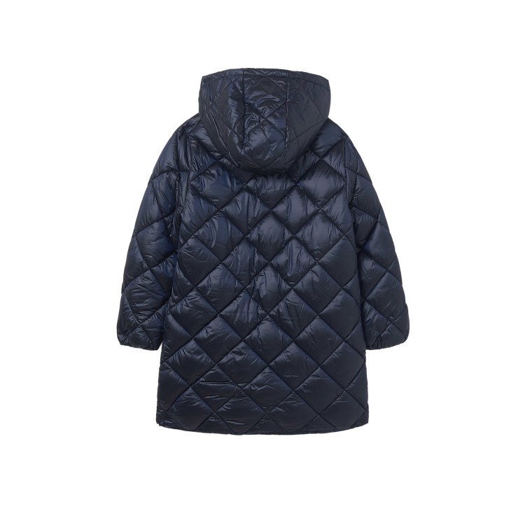 MAYORAL Giubbotto blu navy lungo trapuntato bambina