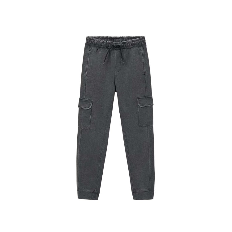MAYORAL Pantalone sportivo cargo nero slavato bambino