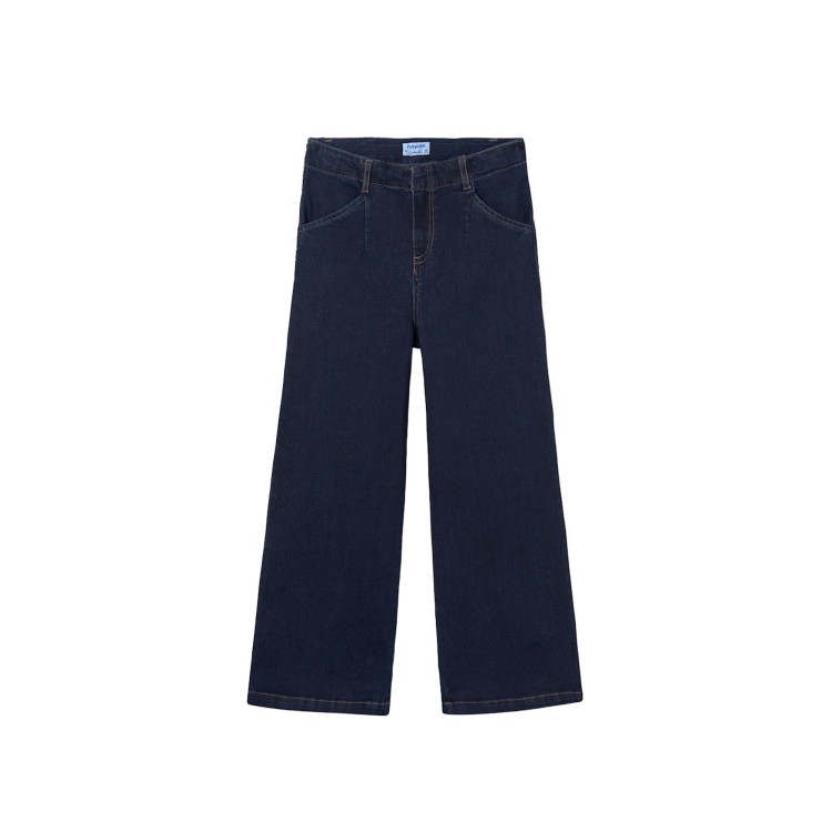 MAYORAL Jeans palazzo in denim scuro bambina