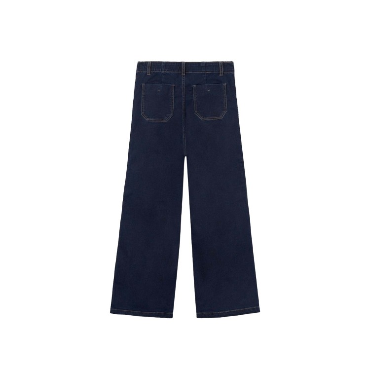 MAYORAL Jeans palazzo in denim scuro bambina