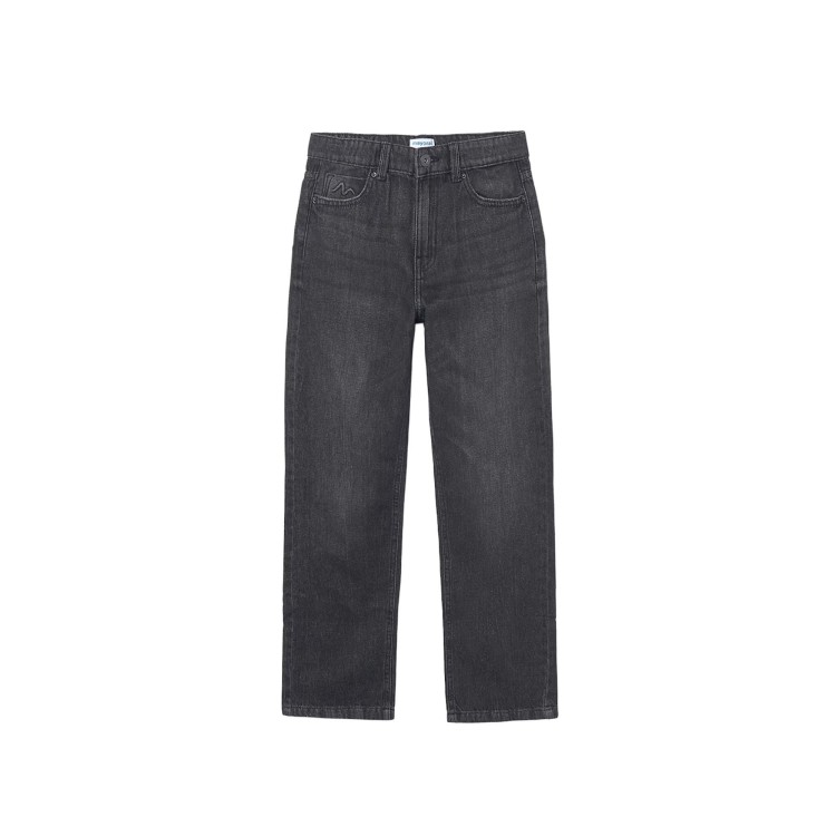 MAYORAL Jeans regular in denim nero bambina