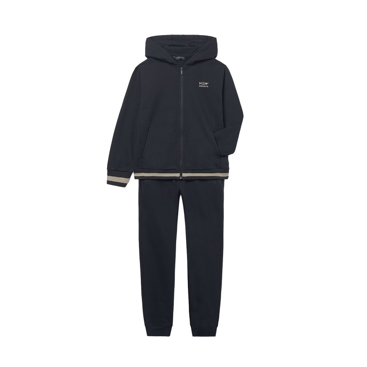 MAYORAL Tuta nera con contrasti bambino