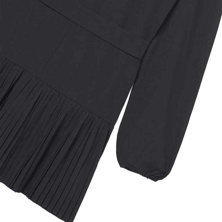 MAYORAL Vestito nero plissettato crepè bambina