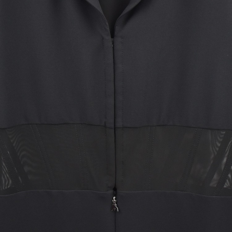 PATRIZIA PEPE Abito nero con corpetto semi-trasparente bambina