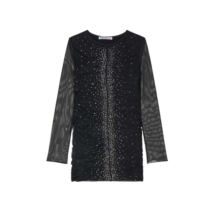 PATRIZIA PEPE Abito nero con strass bambina