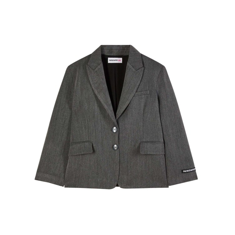 PATRIZIA PEPE Blazer antracite melange bambina