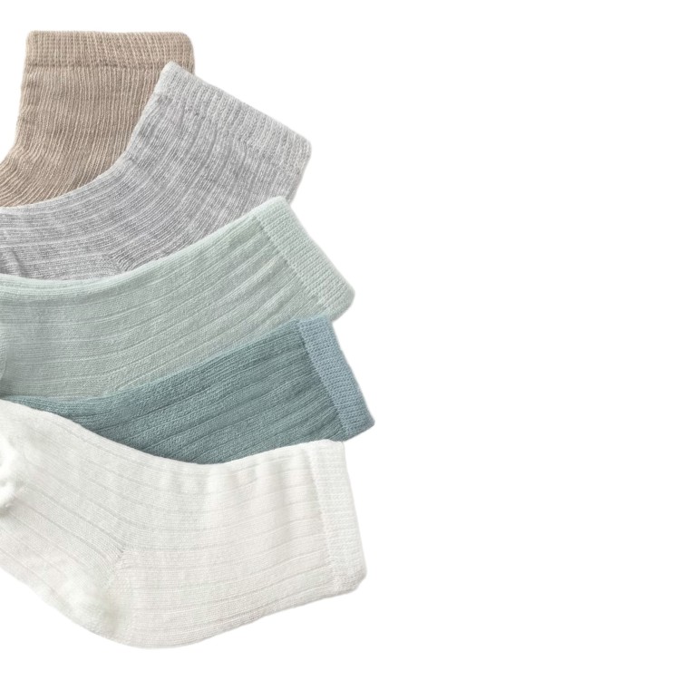 MAYORAL NEWBORN Set 6 calze neutre e verdi neonati