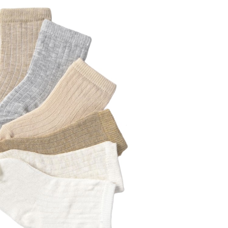 MAYORAL NEWBORN Set 6 calze neutre e grigie neonati