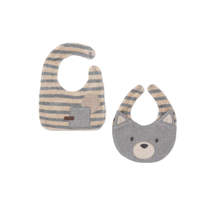 MAYORAL NEWBORN Set 2 bavette beige neonati