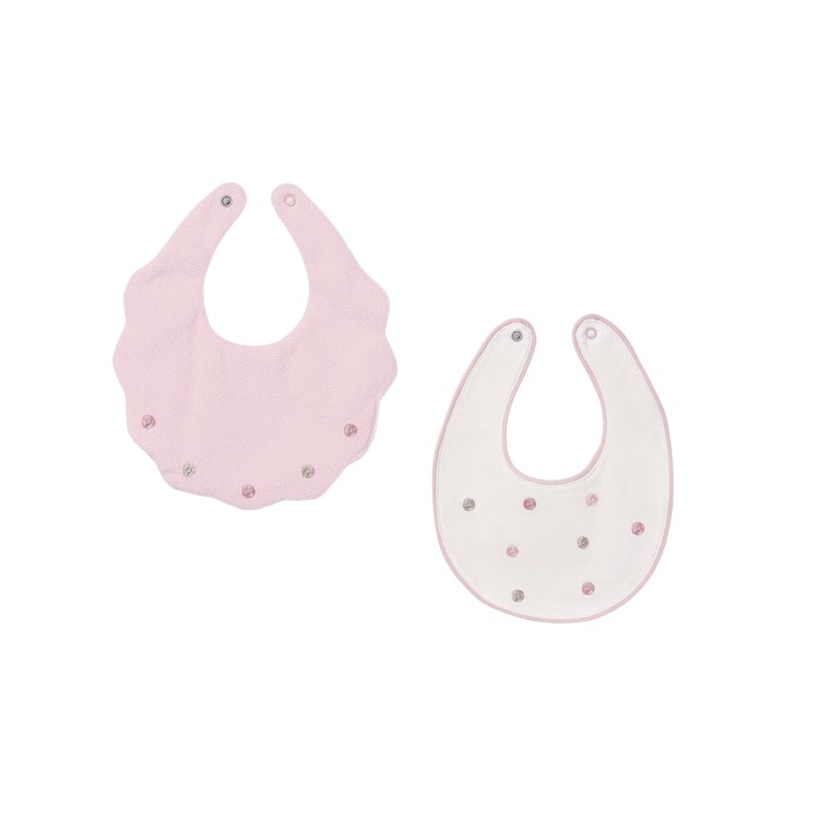 MAYORAL NEWBORN Set 2 bavette rosa neonata