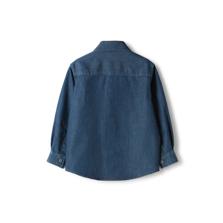 IL GUFO Camicia in denim basic bambino