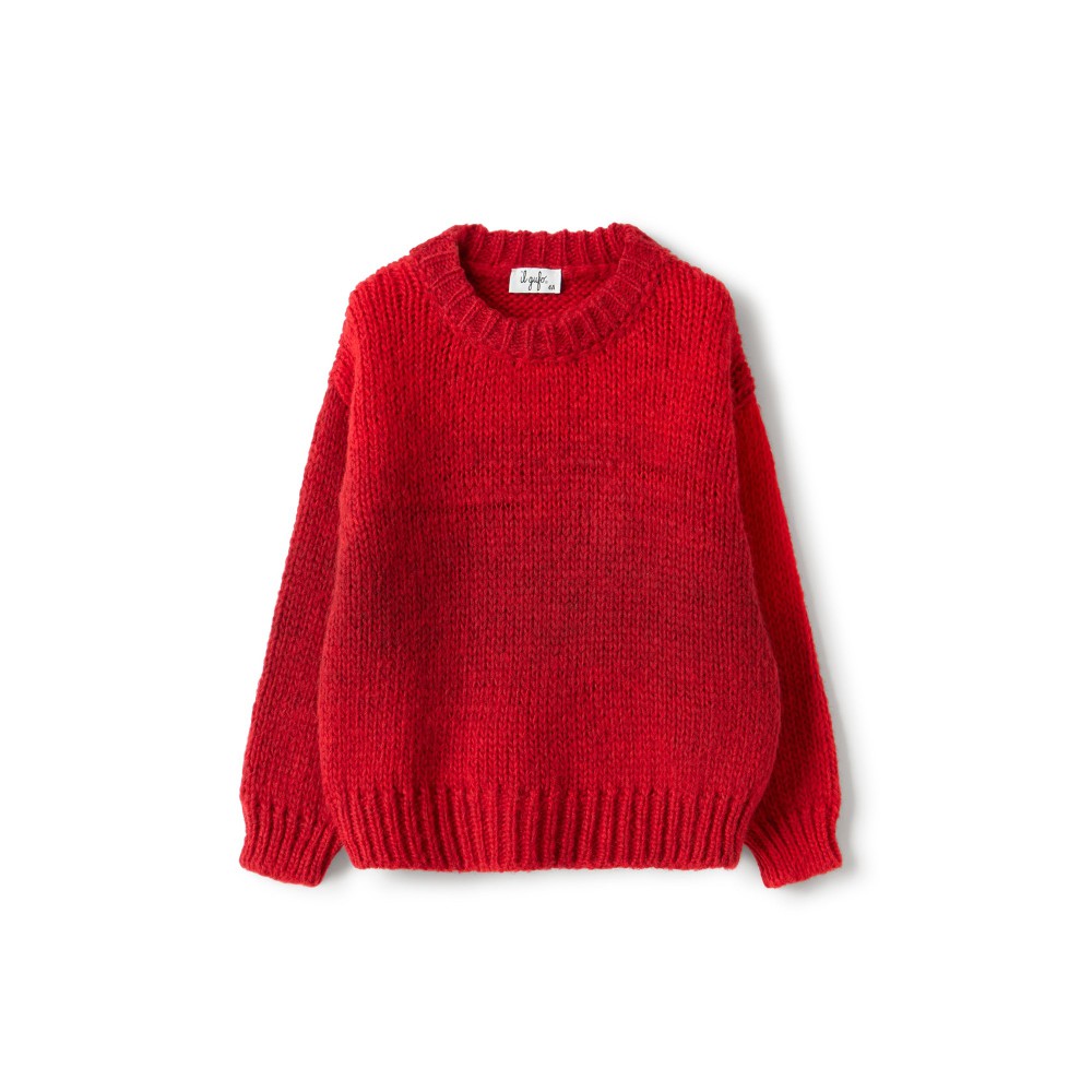 IL GUFO Maglione rosso...