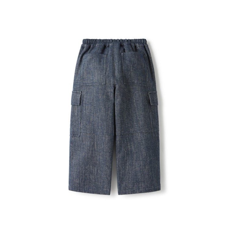 IL GUFO Pantaloni cargo blu bambino