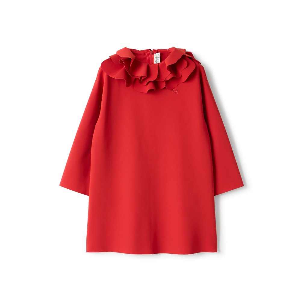 IL GUFO Abito rosso con...