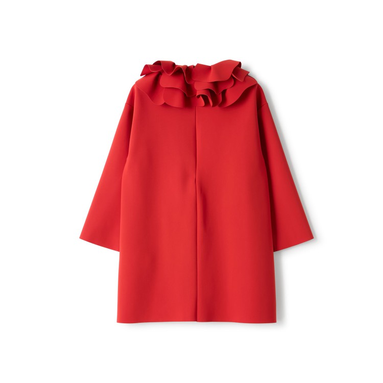 IL GUFO Abito rosso con volant bambina