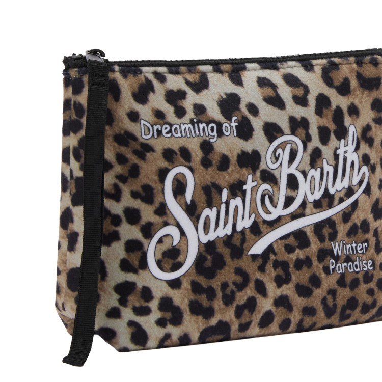 SAINT BARTH Pochette Aline leopardata beige bambina