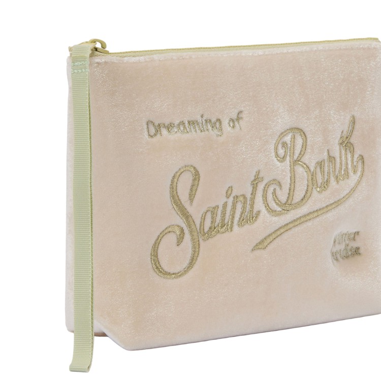 SAINT BARTH Pochette Aline crema velvet bambina