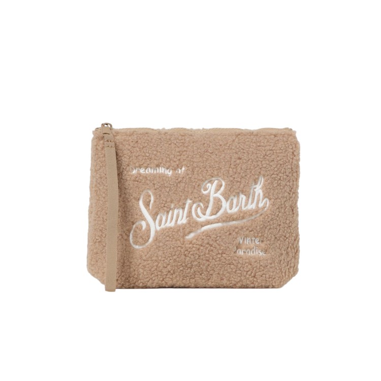 SAINT BARTH Pochette Aline teddy beige bambina