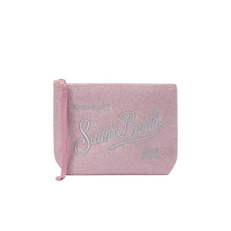 SAINT BARTH Pochette Aline rosa lurex bambina