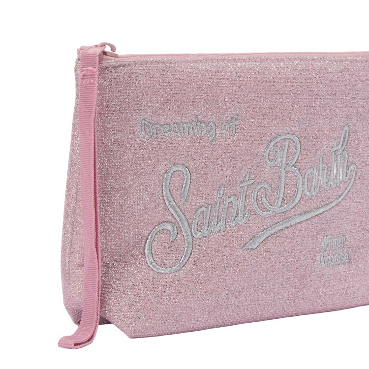 SAINT BARTH Pochette Aline rosa lurex bambina