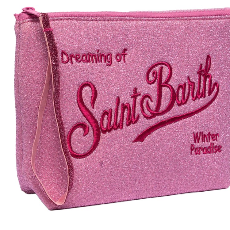 SAINT BARTH Pochette Aline fucsia lurex bambina