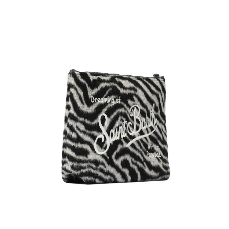 SAINT BARTH Pochette Aline zebrata misto lana bambina