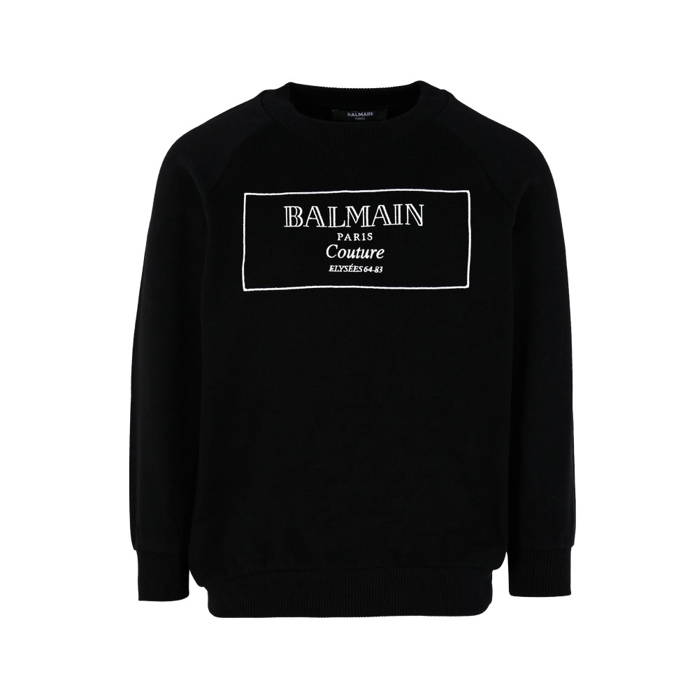 BALMAIN Felpa nera...