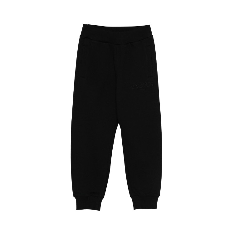 BALMAIN Pantaloni sportivi neri bambini