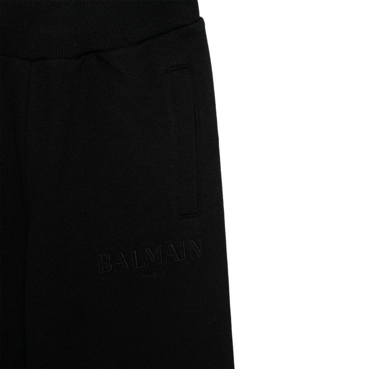 BALMAIN Pantaloni sportivi neri bambini