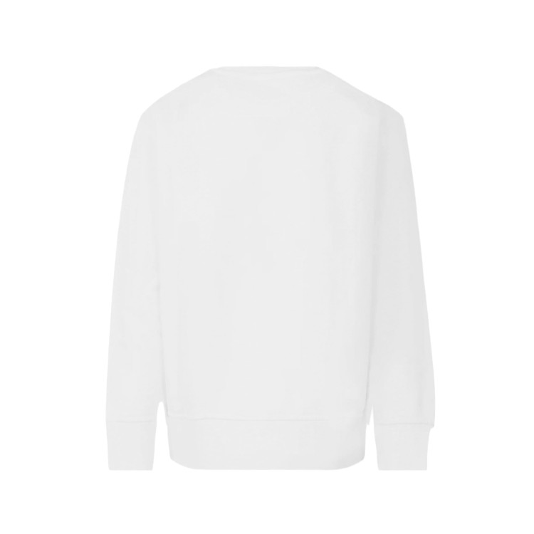 C.P. COMPANY Felpa bianca girocollo Lens bambini