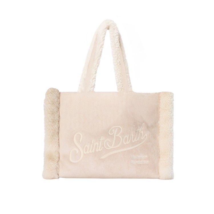 SAINT BARTH Borsa Colette beige shearling bambina
