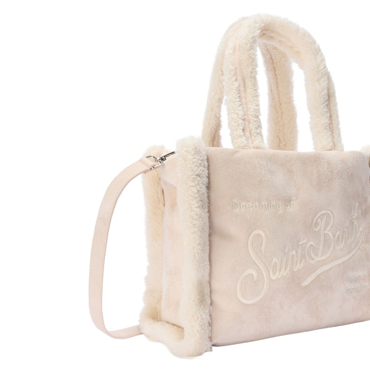 SAINT BARTH Borsa Colette beige shearling bambina