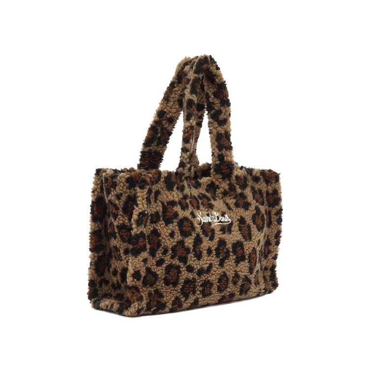SAINT BARTH Borsa Colette leopardata teddy bambina
