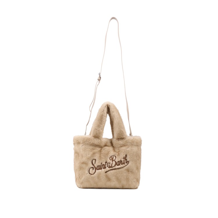 SAINT BARTH Borsa Colette beige pelo bambina