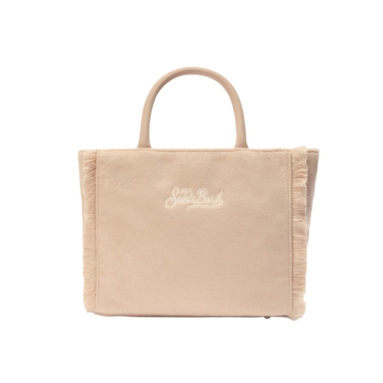 SAINT BARTH Borsa Colette beige misto lana bambina