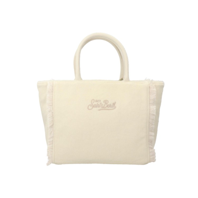 SAINT BARTH Borsa Colette panna misto lana bambina
