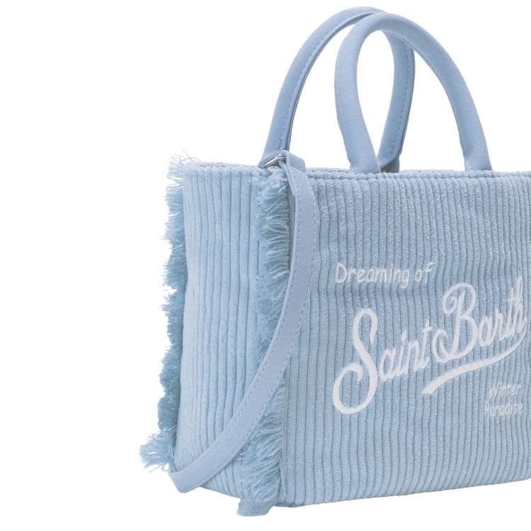 SAINT BARTH Borsa Colette celeste a costine bambina