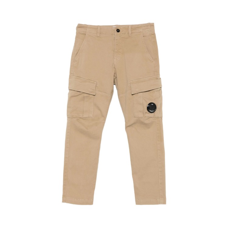 C.P. COMPANY Pantaloni beige cargo Lens bambino