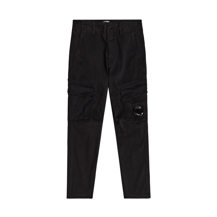 C.P. COMPANY Pantaloni neri cargo Lens bambino