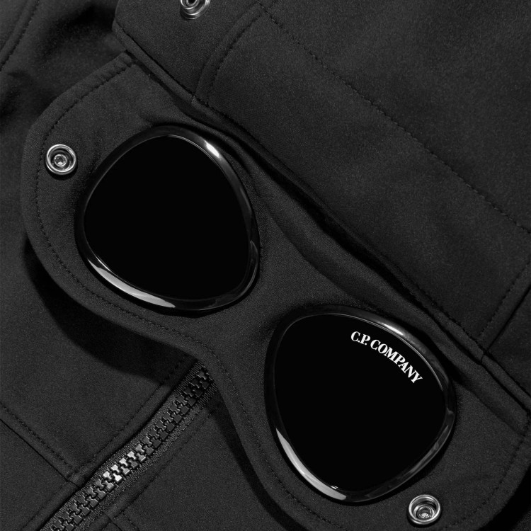 C.P. COMPANY Giubbino nero con cappuccio bambino