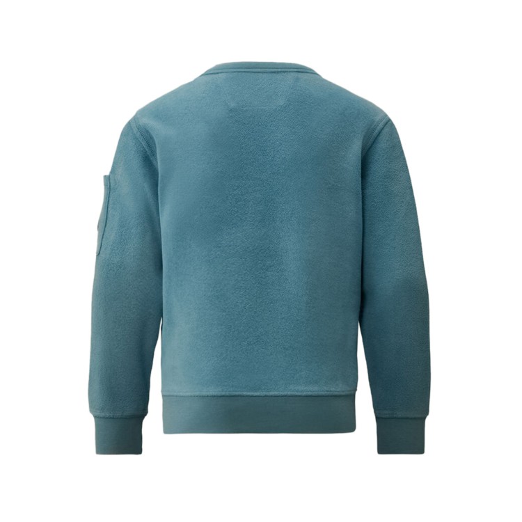 C.P. COMPANY Felpa azzurra girocollo Lens bambini