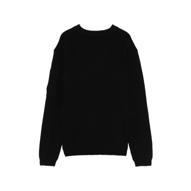 C.P. COMPANY Maglione nero a coste bambini