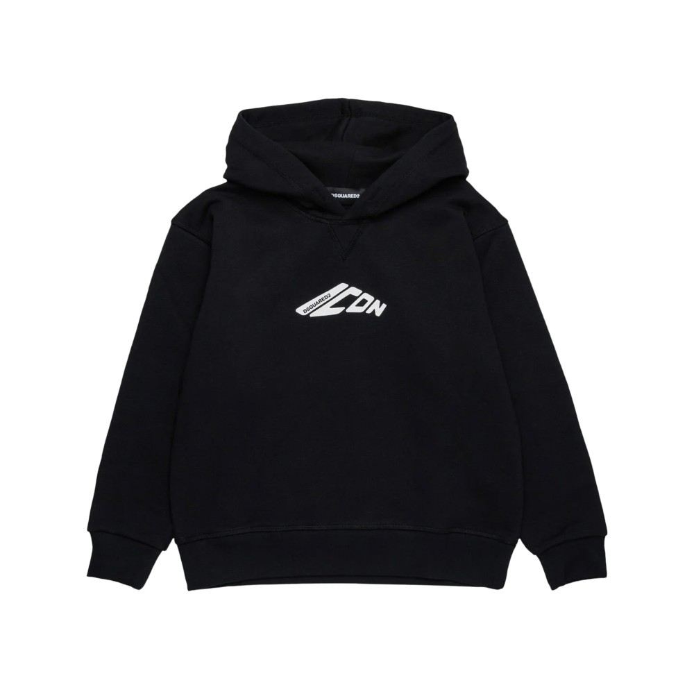 DSQUARED Felpa nera con...